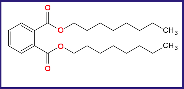 The structure of dioctyl phthalate as plasticizer